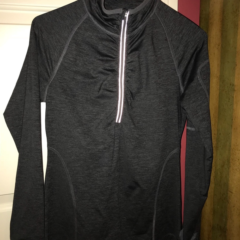 Dark grey quarter zip